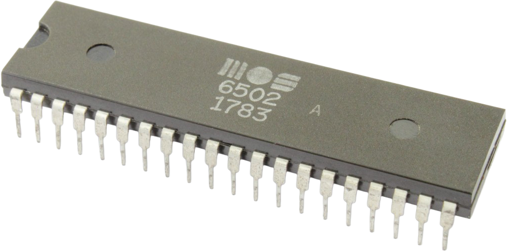 Vintage MOS 6502 microprocessor